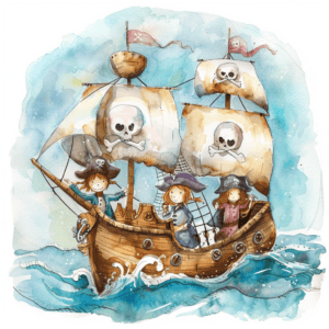 Histórias curtas para crianças - Contos sobre piratas