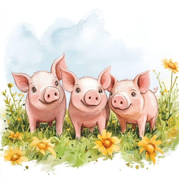 Histórias para dormir pequenas - Contos sobre porquinhos