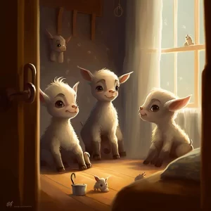 Histórias curtas para crianças - Os cabritinhos travessos