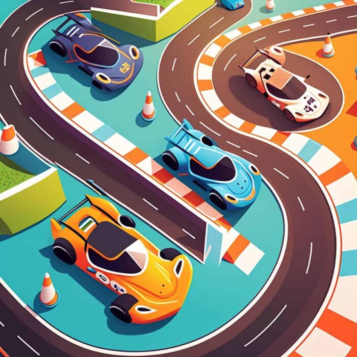 Contos curtos para crianças - Na pista de corrida