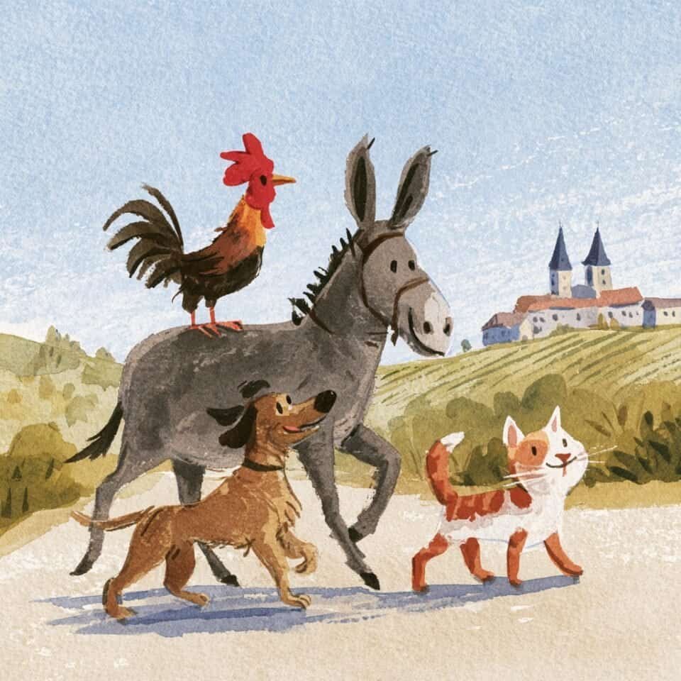 Histórias curtas para crianças - Os Músicos de Bremen