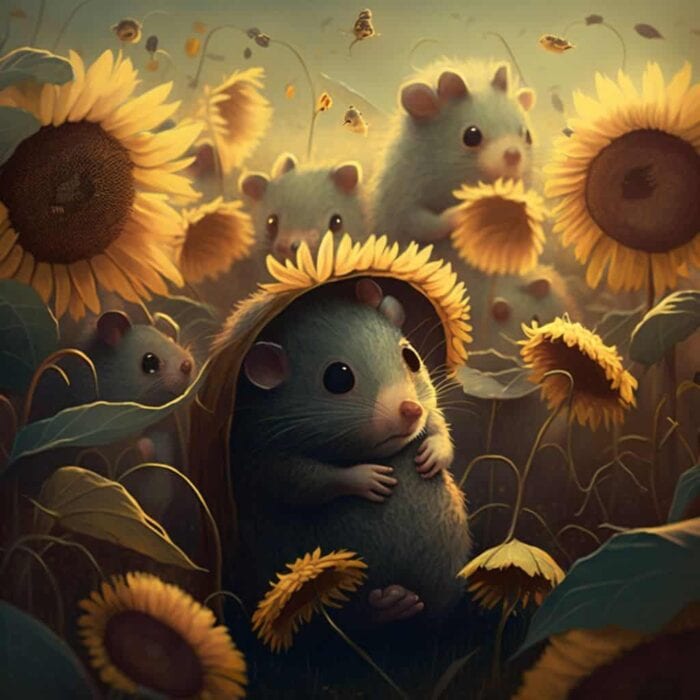 Histórias para dormir - A ratinha e o girassol