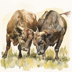 Histórias para crianças - Fábula dos Touros e das rãs