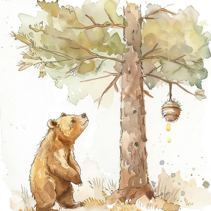 Histórias para crianças - Como o urso Bruno chegou ao mel