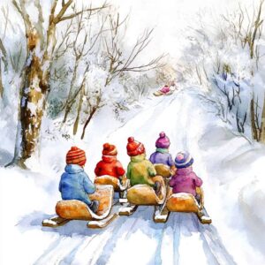 Contos para crianças - A aventura de trenó