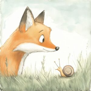 Histórias curtas para crianças - A raposa e o caracol