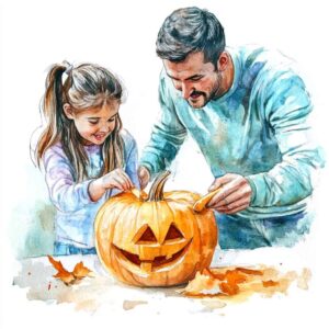 Contos curtos para crianças - Esculpindo abóboras