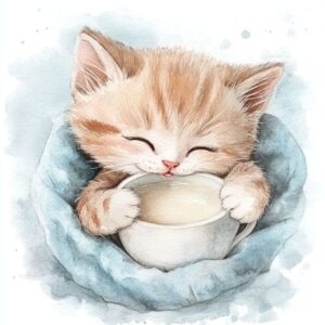 Histórias para dormir - O gatinho e o par de agulhas de tricô