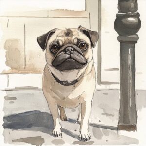 Histórias curtas para crianças - O cachorrinho pug tristinho