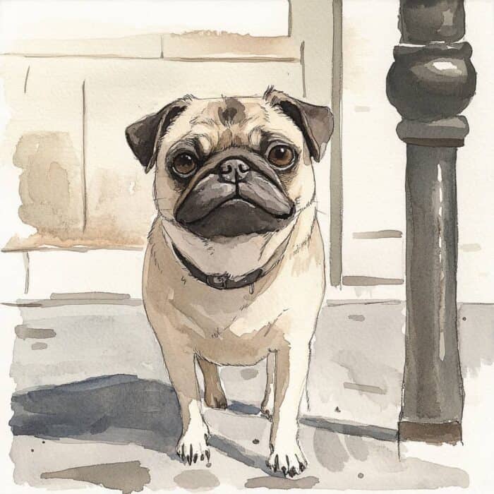 Histórias curtas para crianças - O cachorrinho pug tristinho