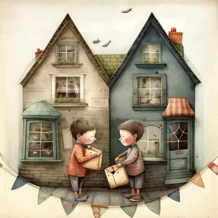 Contos curtos para crianças - O correio de barbante