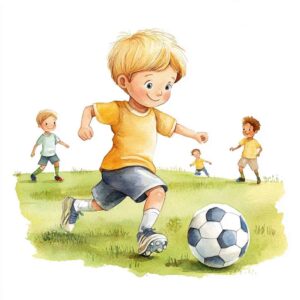 Histórias curtas para crianças - A luta de Cris no futebol