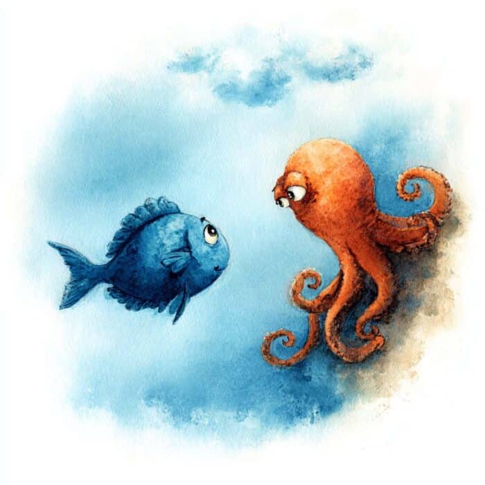 Histórias curtas para crianças - A história da criatura do mar