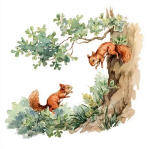 Histórias curtas para crianças - Surpresa de nozes