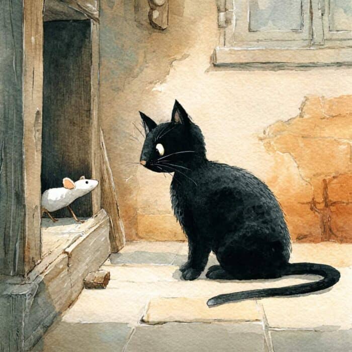 Histórias curtas para dormir - Gato com rato