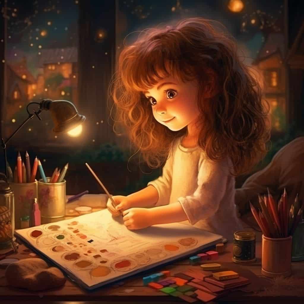 A prática leva à perfeição: como a Elisa aprendeu a desenhar – história infantil